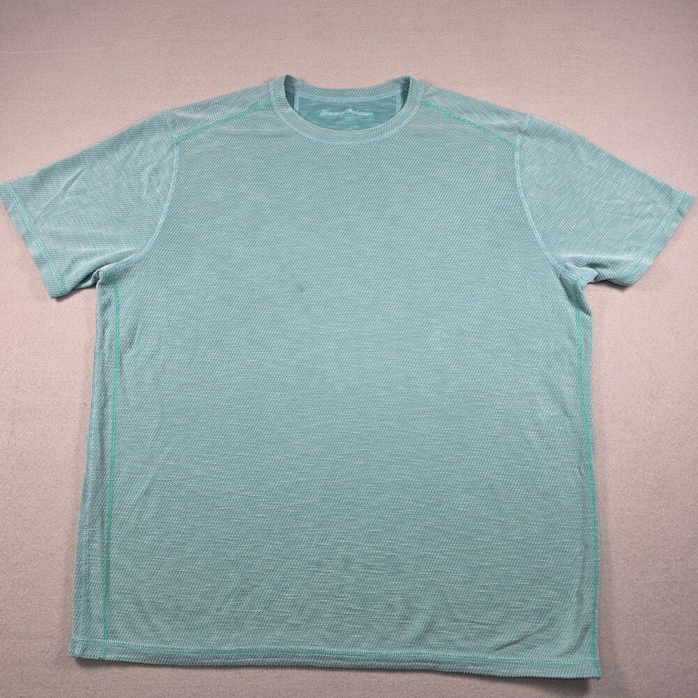 Tommy Bahama Paradise Isles Performance T-Shirt – Size L/XL – Aqua Blue - 0110